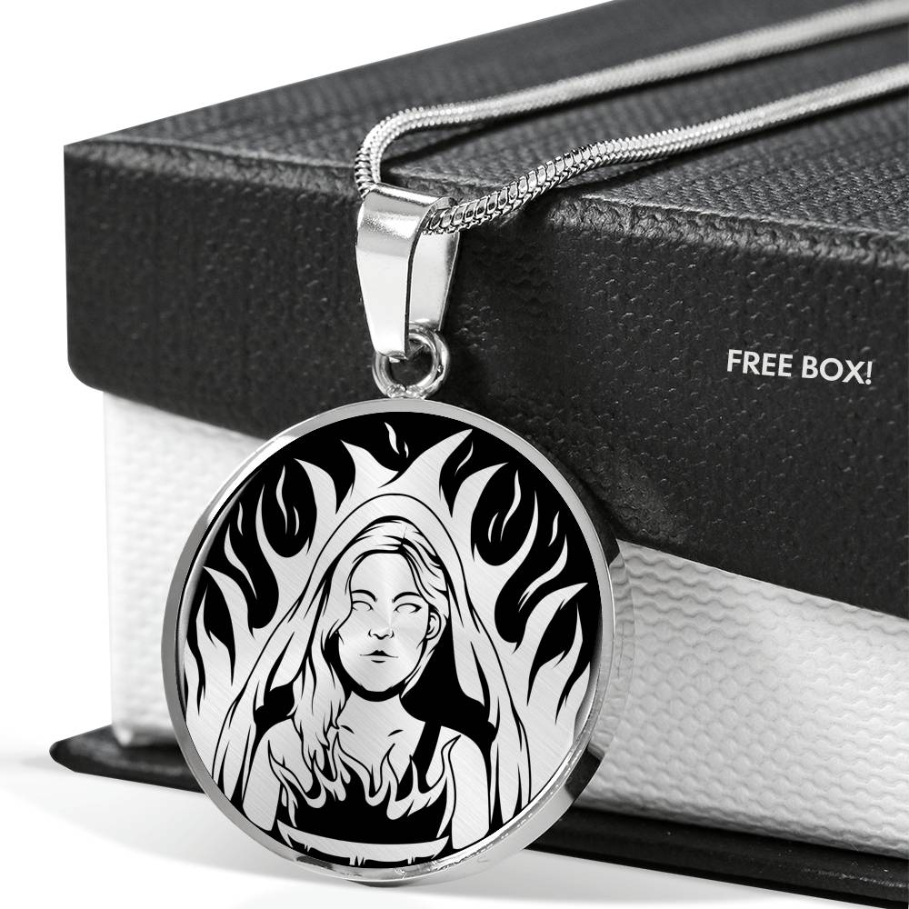 Hestia Necklace - Goddess of the hearth family and domestic life