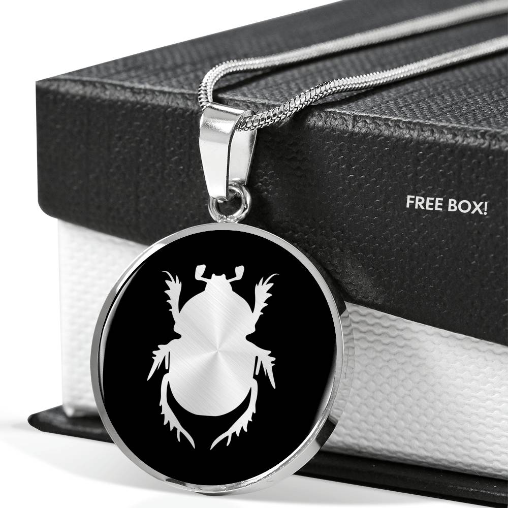 Beetle Necklace - Scarab Pendant
