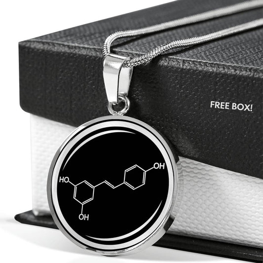 Resveratrol Molecule Necklace - Wine Lover Gift