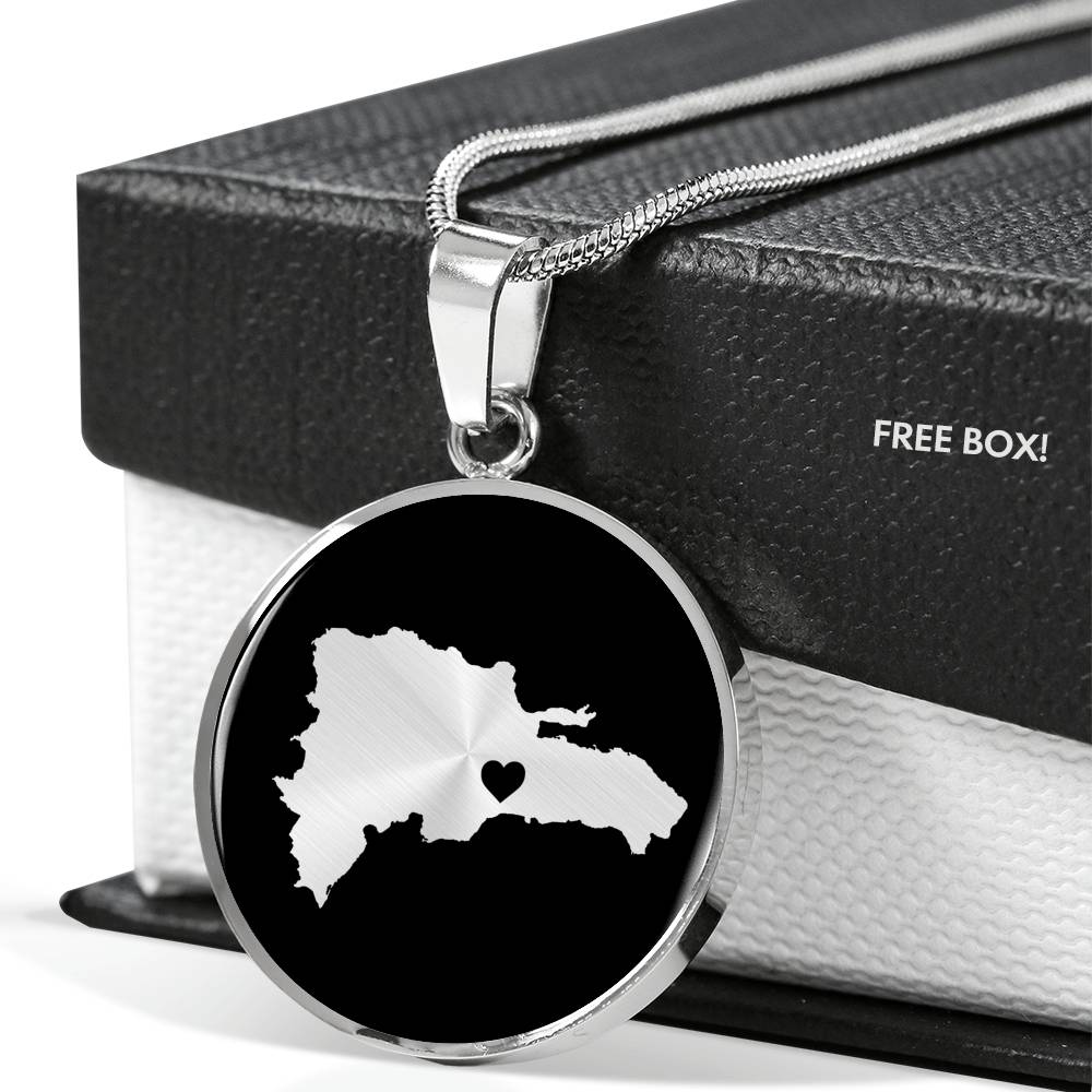 Dominican Republic Necklace - Dominican Republic Gift