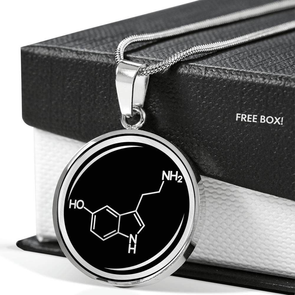 Serotonin Molecule Necklace - Happiness Hormone