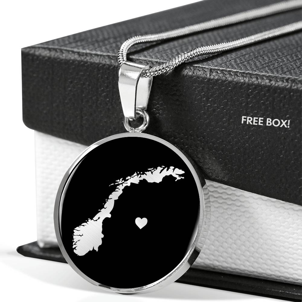 Norway Necklace - Norway Gift