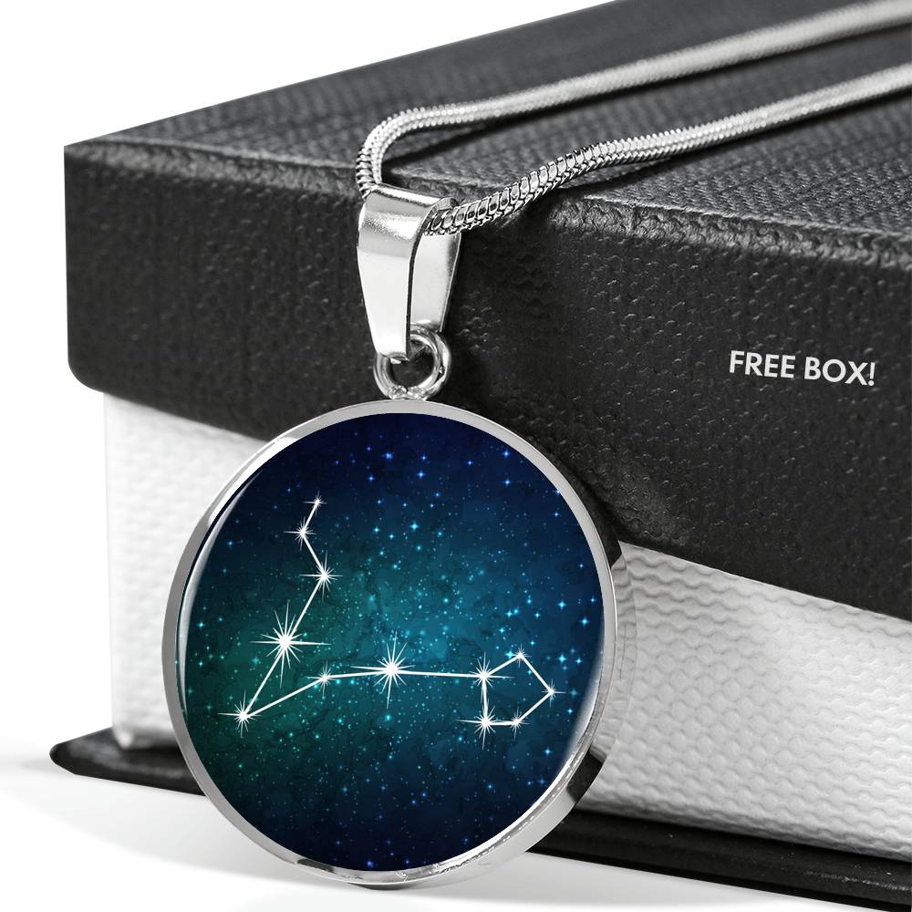 Pisces Necklace - zodiac necklace, constellation necklace
