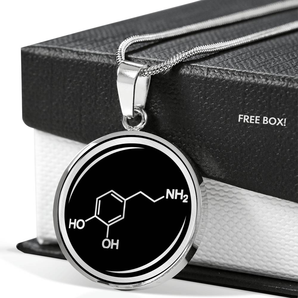 Dopamine Molecule Necklace - Love, Pleasure Hormone