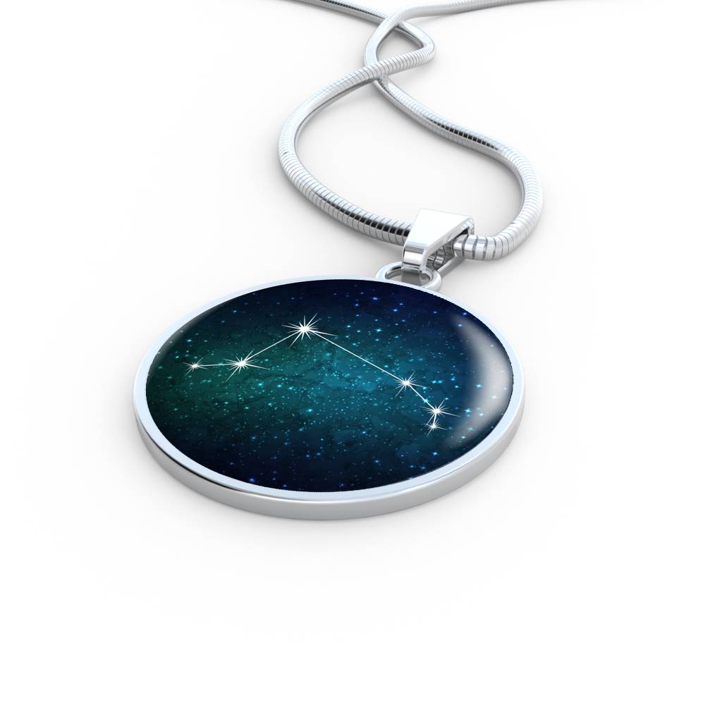Aries Necklace - zodiac necklace, constellation necklace
