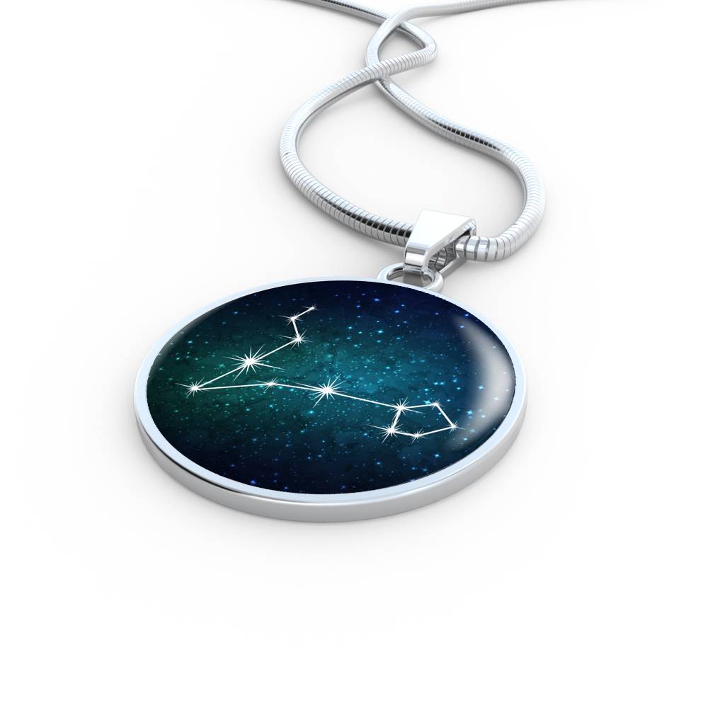 Pisces Necklace - zodiac necklace, constellation necklace
