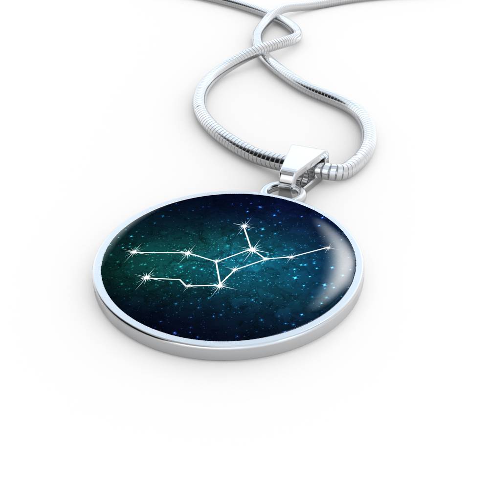Virgo Necklace - zodiac necklace, constellation necklace