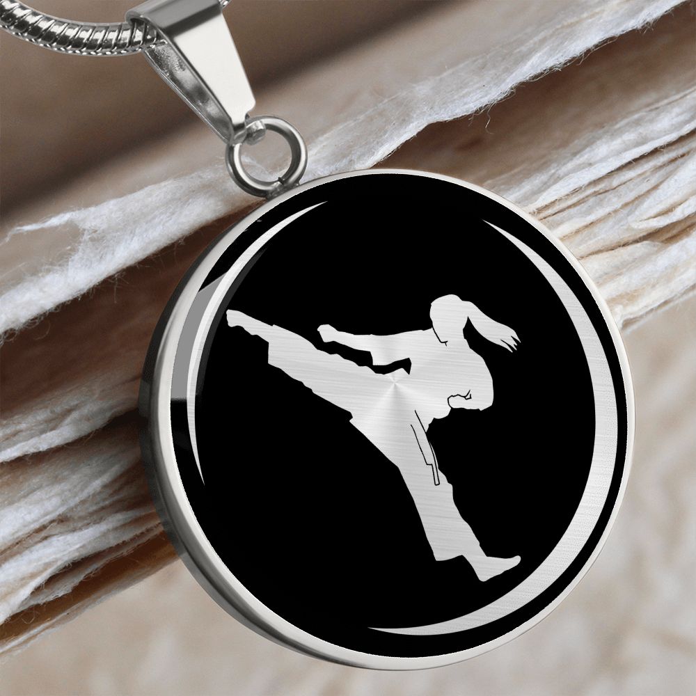 Woman Karate Necklace