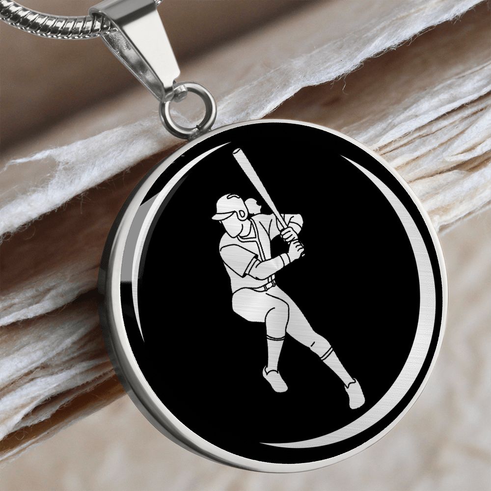 Woman Softball Necklace