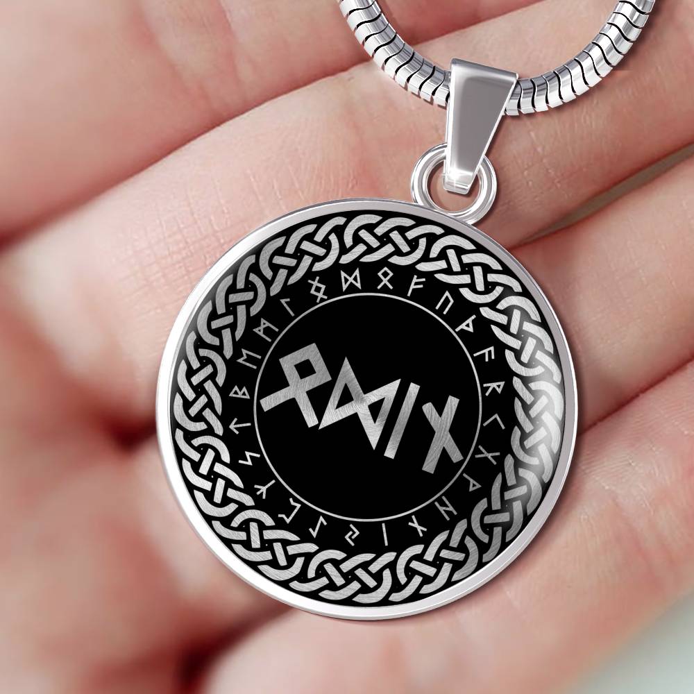 Odin Pendant - Odin Runes Necklace