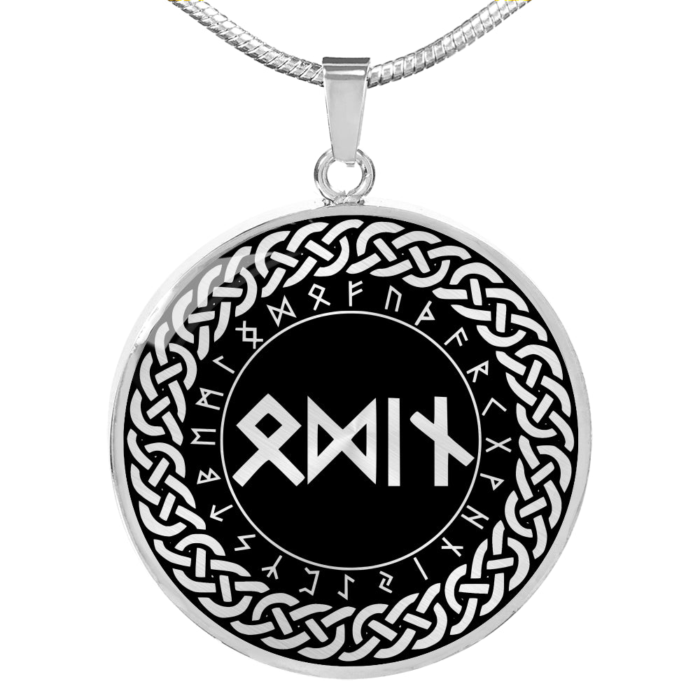 Odin Pendant - Odin Runes Necklace