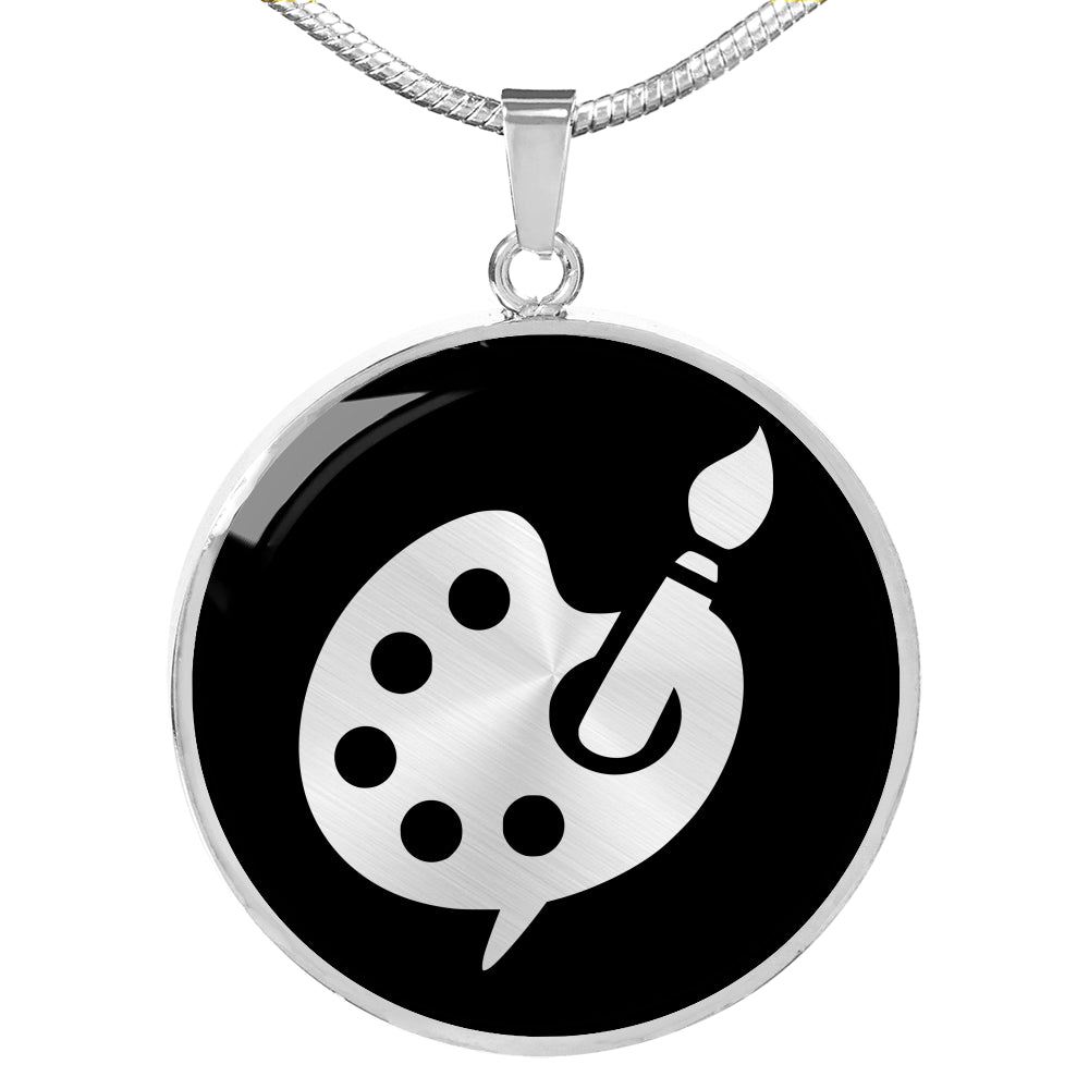 Artist Palette Necklace - Artist Gift