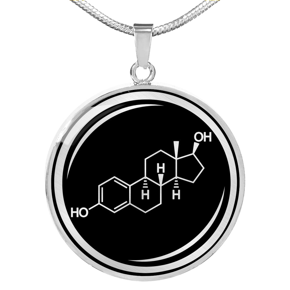 Estrogen Molecule Necklace - Feminist Jewelry