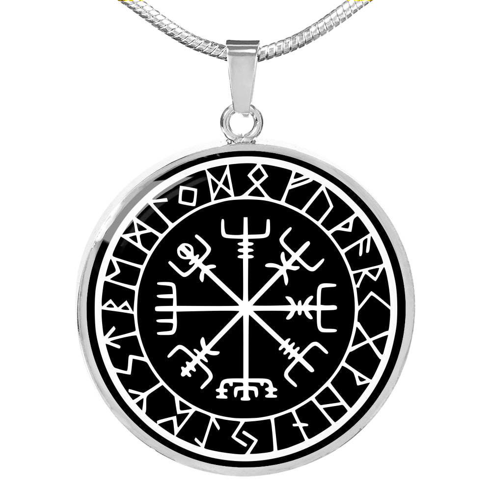 Vegvisir necklace, viking compass Amulet