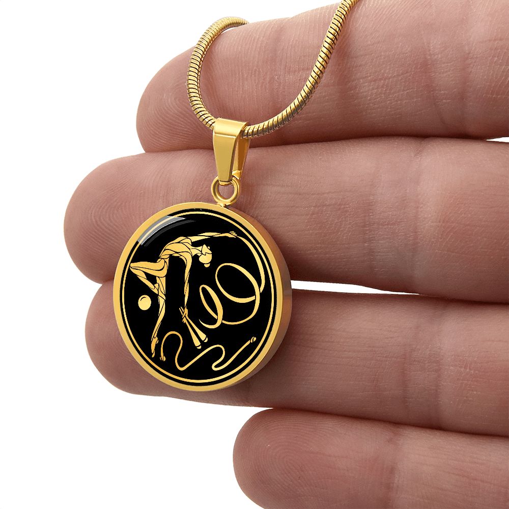 Woman Gymnastics Necklace