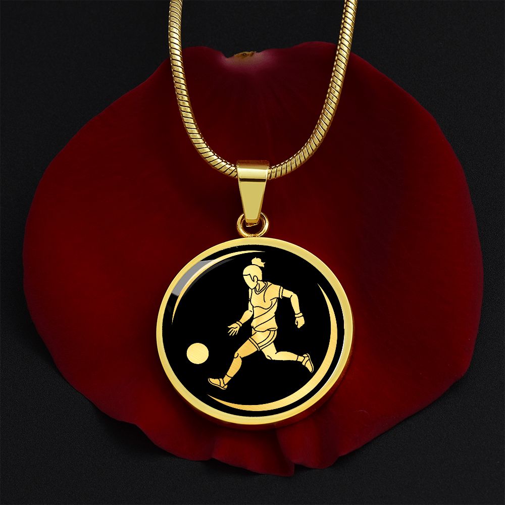 Woman Soccer Necklace