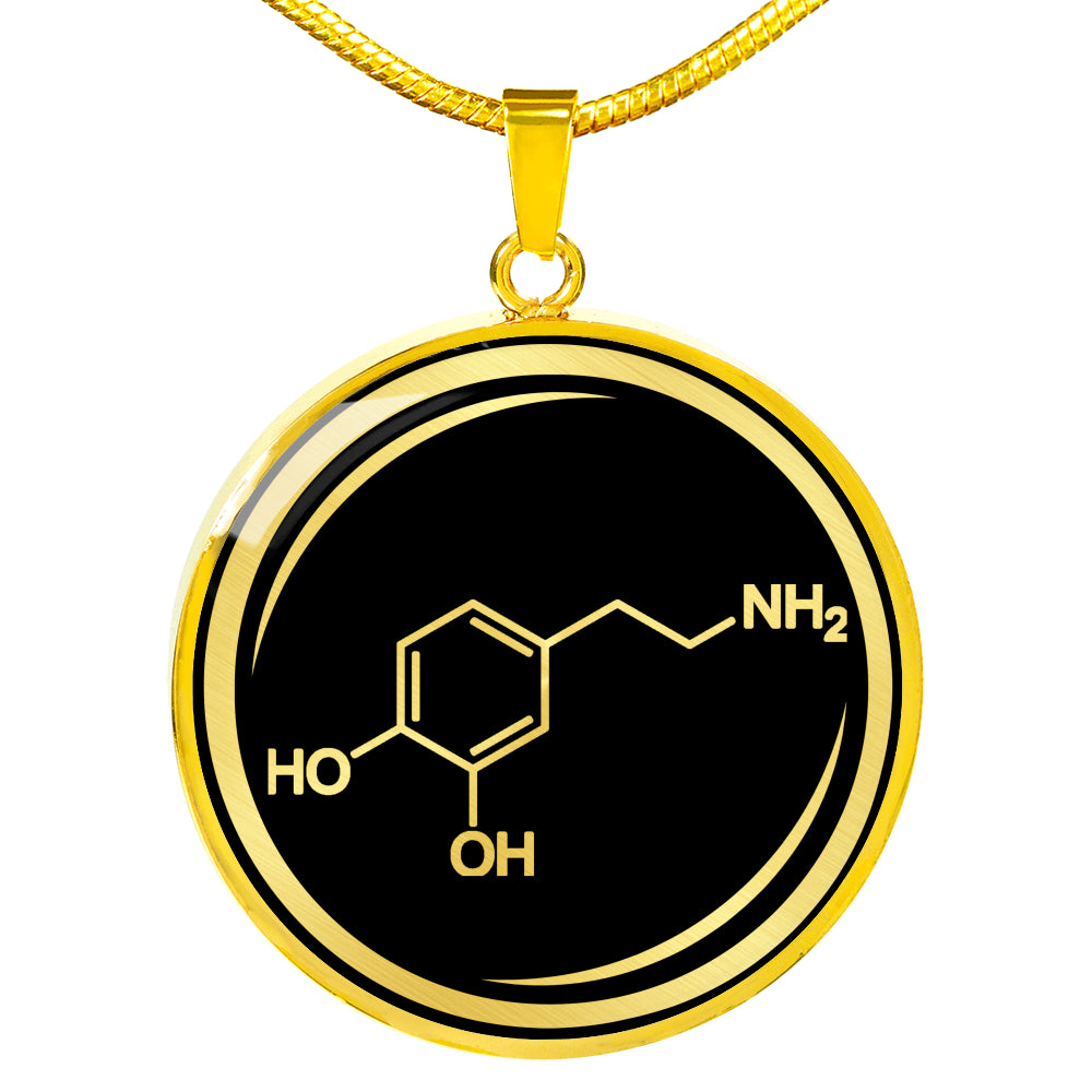 Dopamine Molecule Necklace - Love, Pleasure Hormone