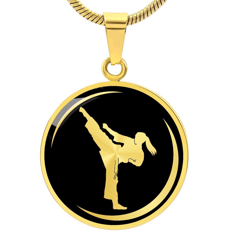Woman Karate Necklace