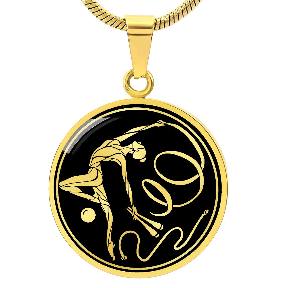 Woman Gymnastics Necklace