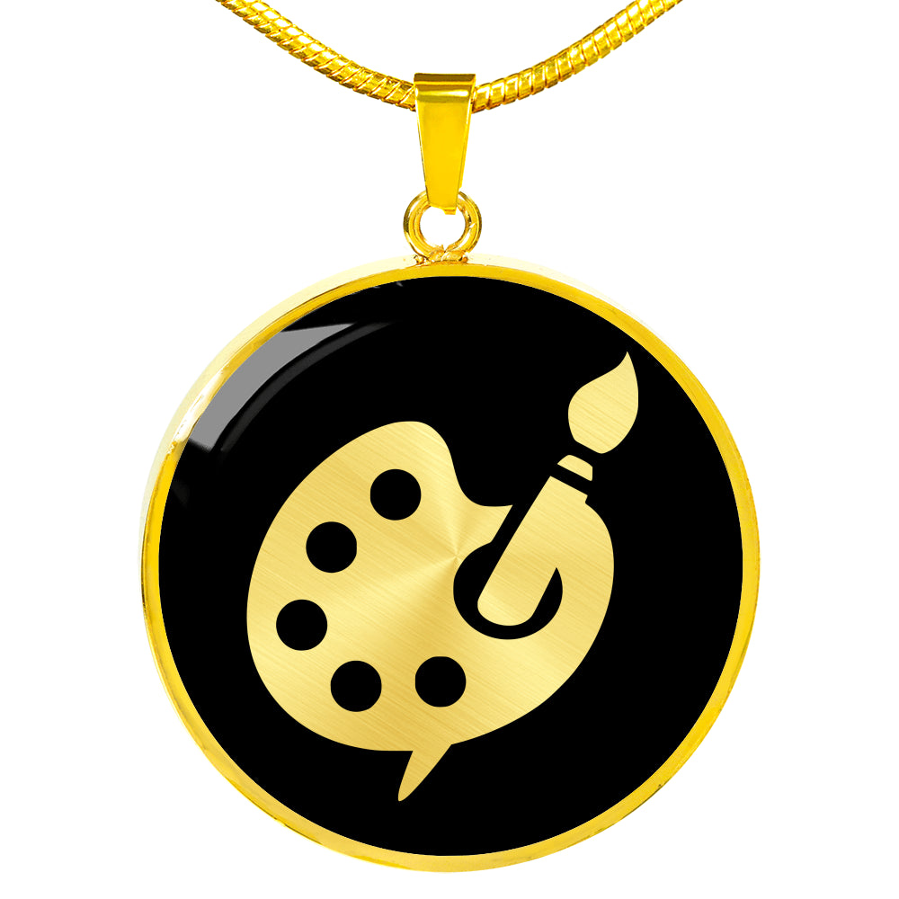 Artist Palette Necklace - Artist Gift