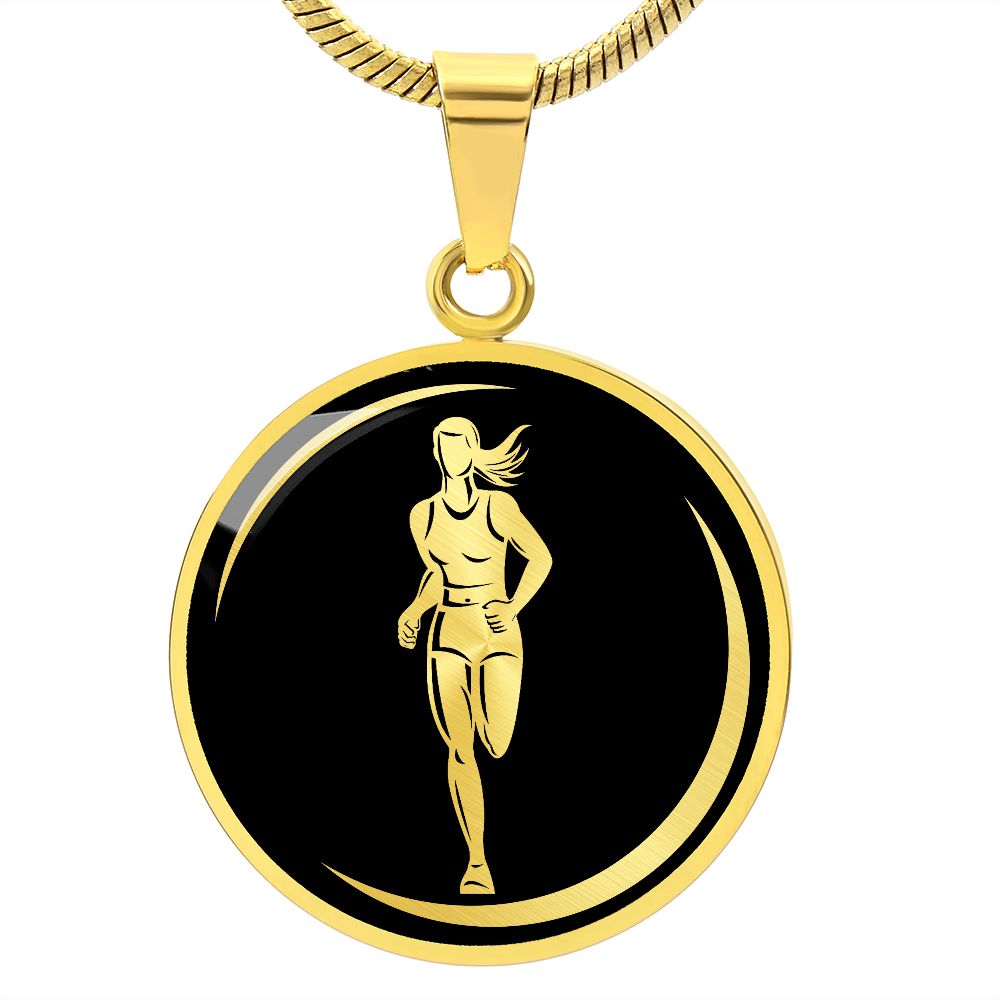 Woman Marathon Necklace