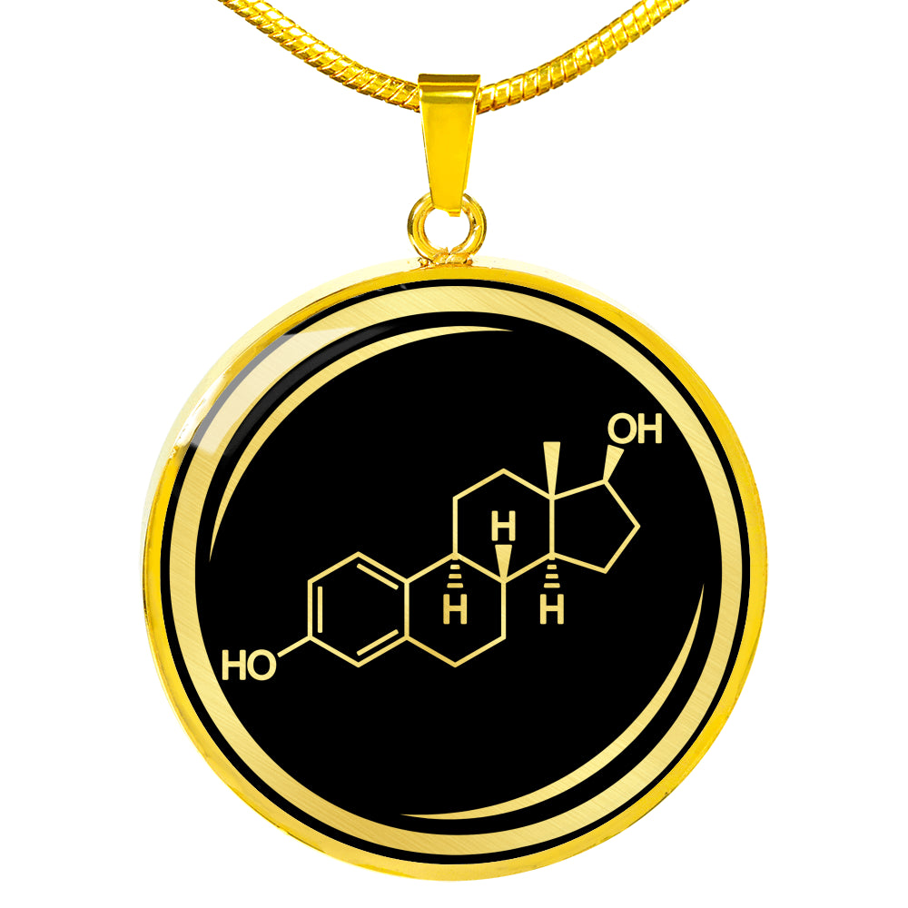 Estrogen Molecule Necklace - Feminist Jewelry