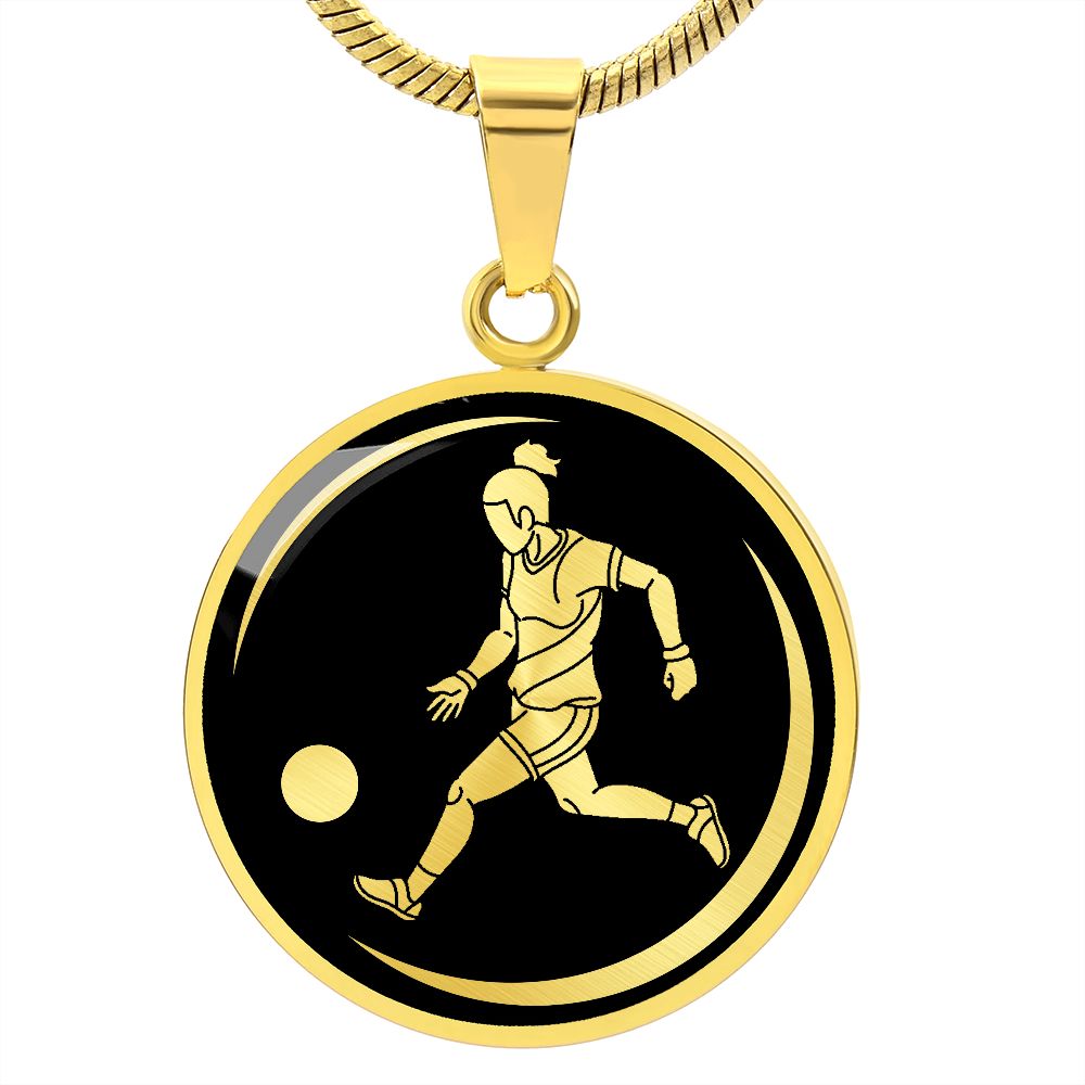 Woman Soccer Necklace