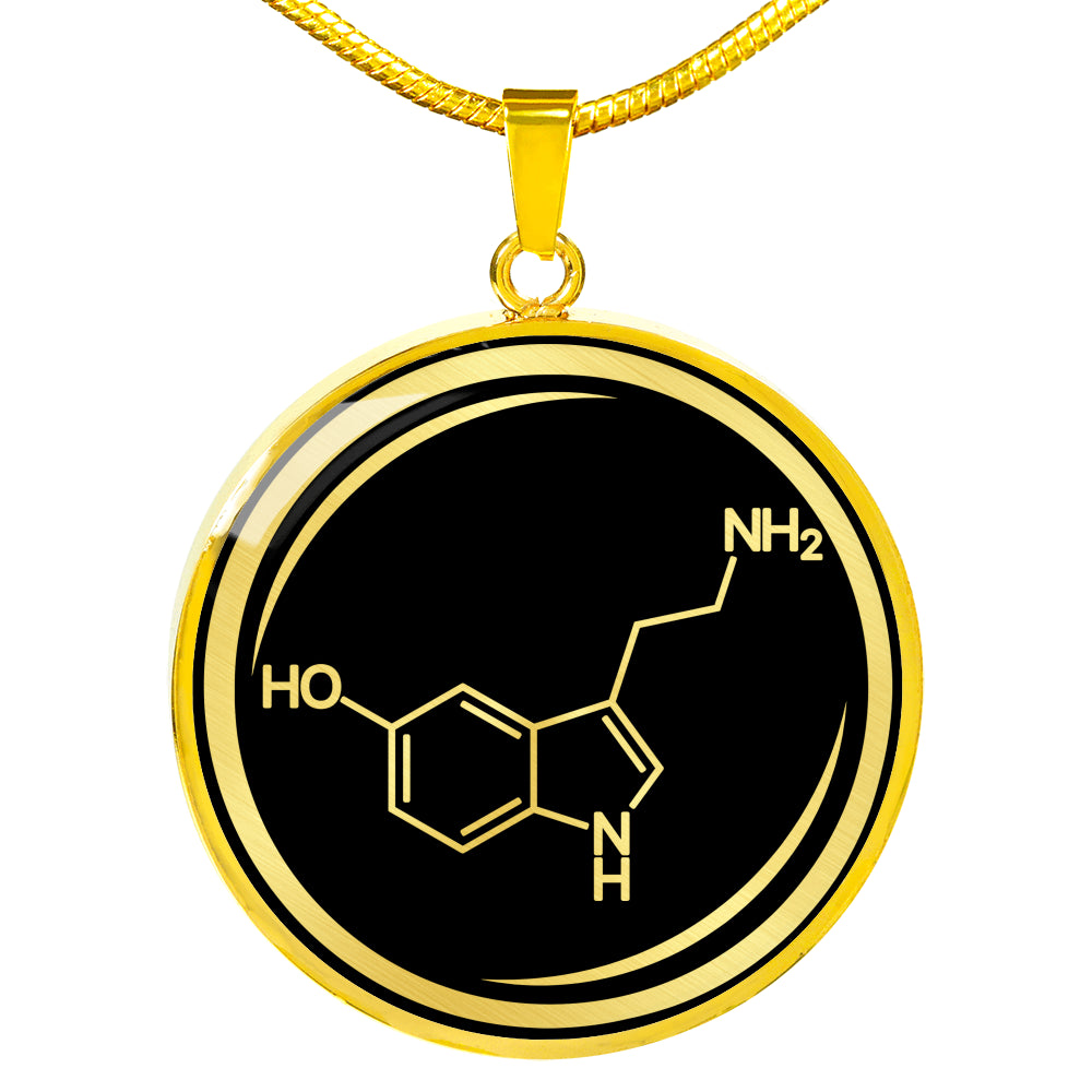Serotonin Molecule Necklace - Happiness Hormone