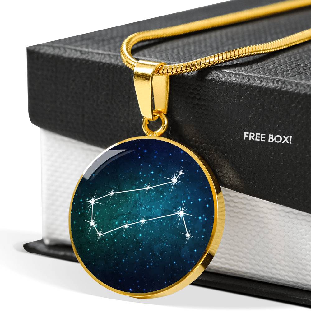 Gemini Necklace - zodiac necklace, constellation necklace