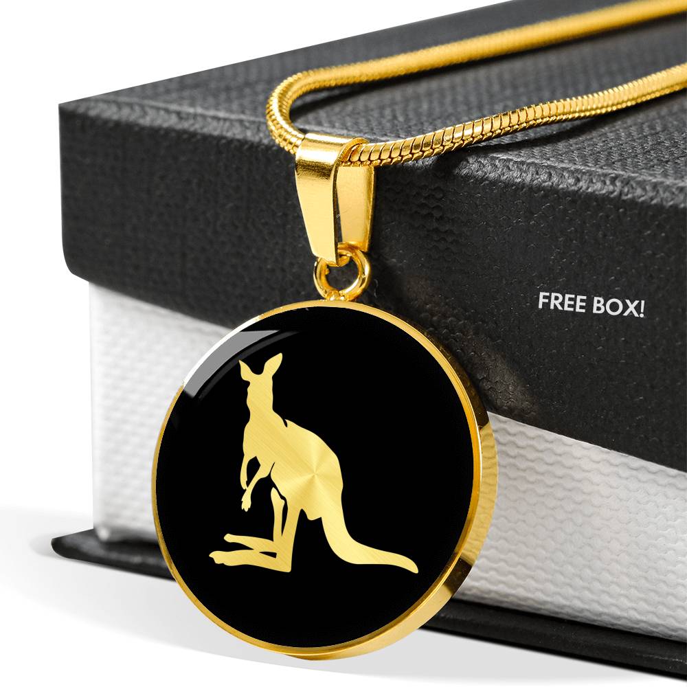 Kangaroo Necklace - Kangaroo Gift