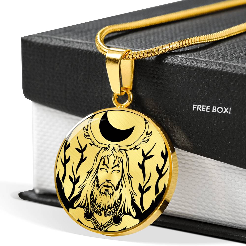 Cernunnos Necklace -  Horned God of the Forest