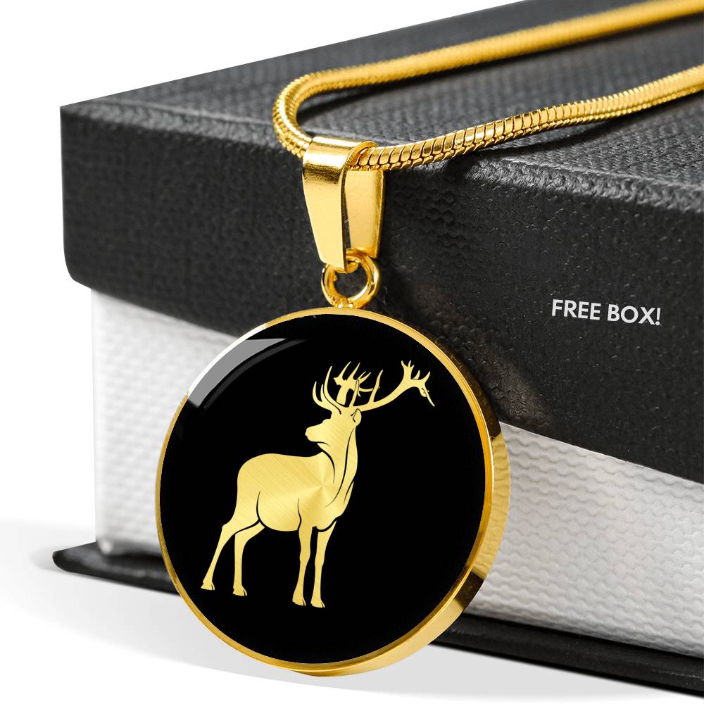 Deer Necklace Buck - Deer Gift