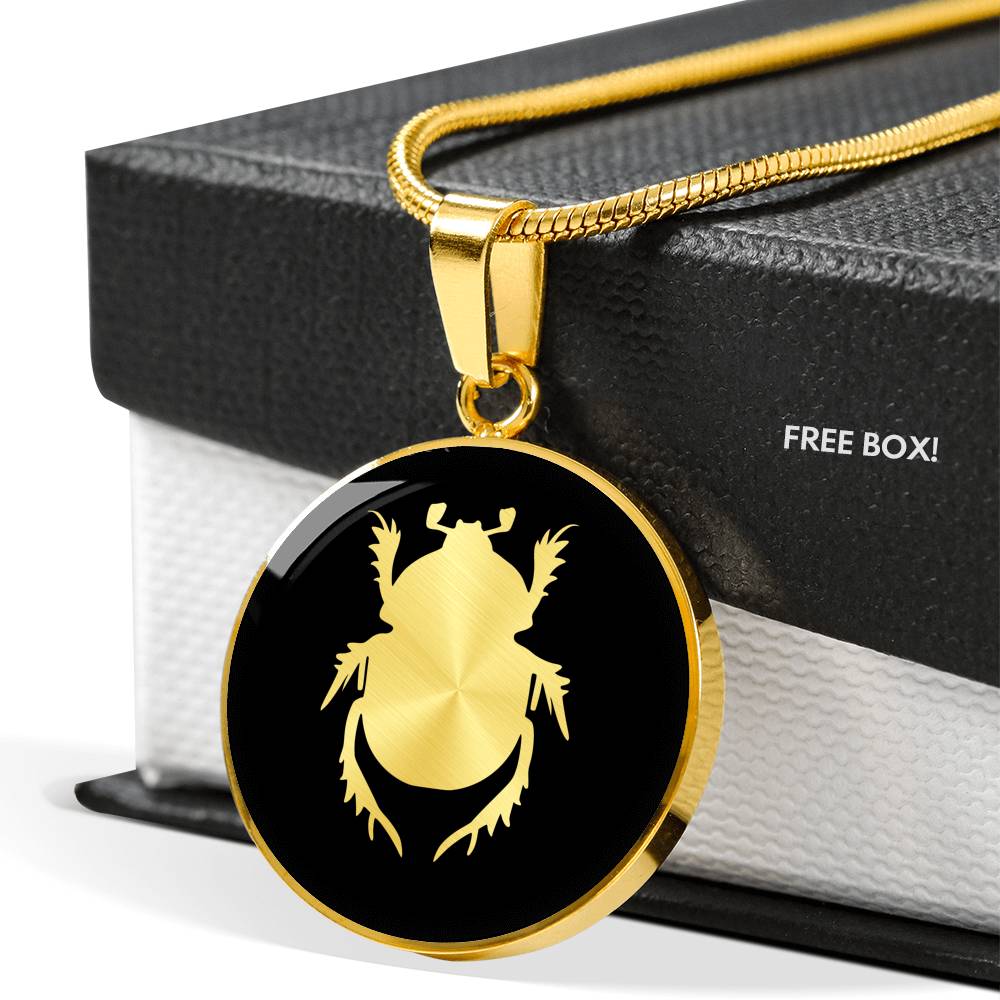 Beetle Necklace - Scarab Pendant