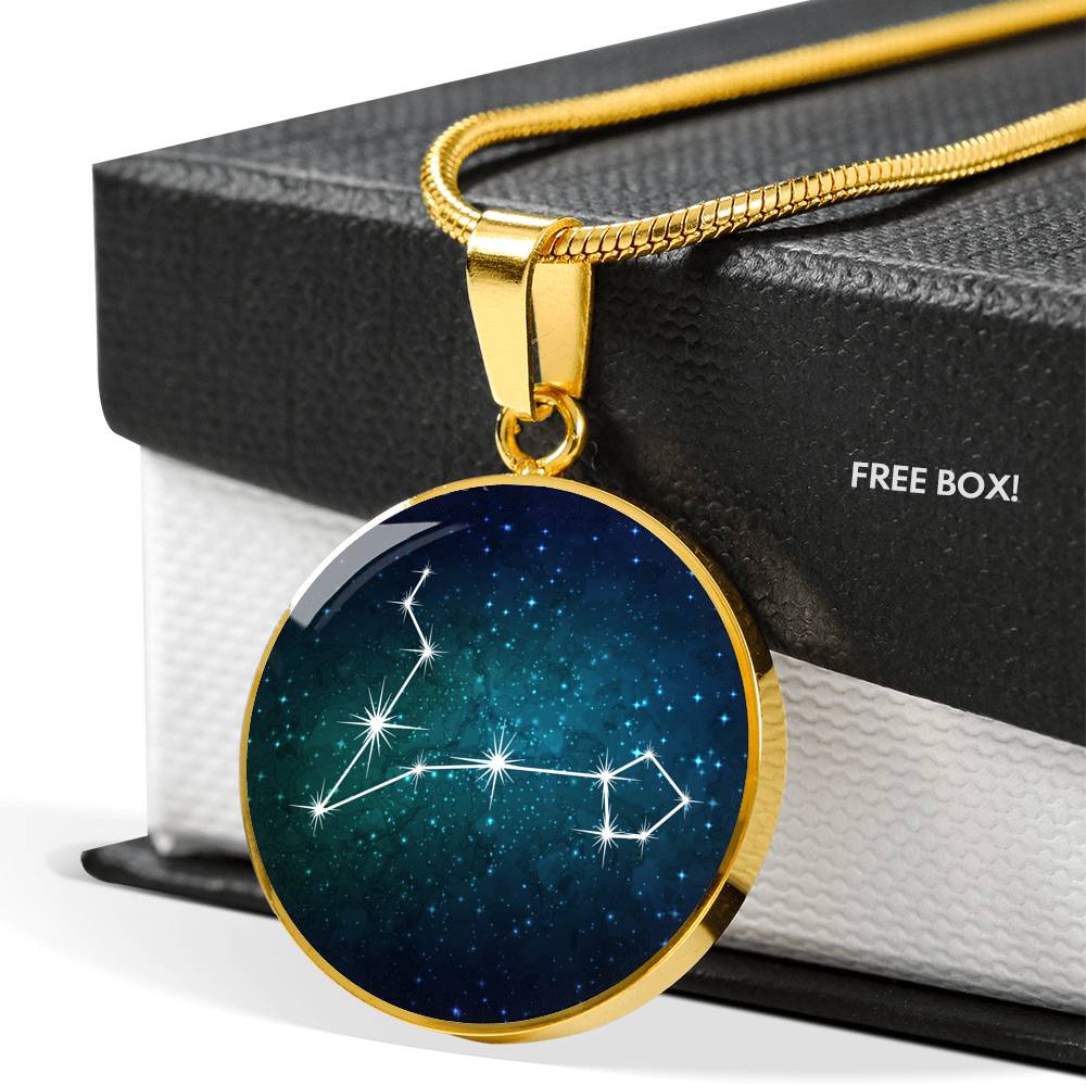 Pisces Necklace - zodiac necklace, constellation necklace