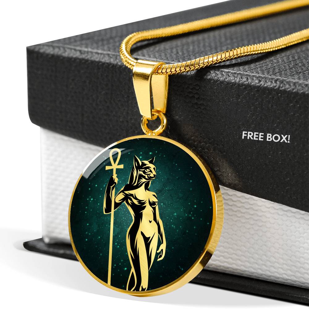 Bastet Necklace- Egyptian Cat Goddess