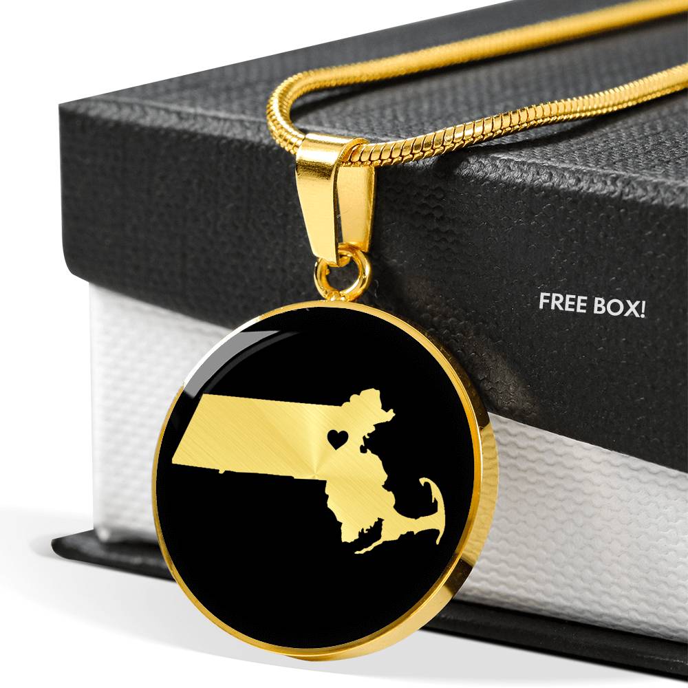 Massachusetts Necklace - Massachusetts Gift