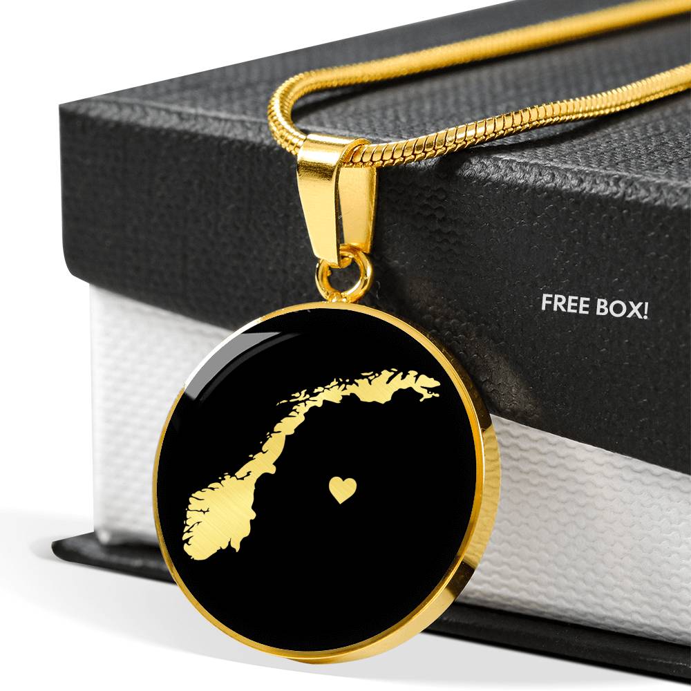 Norway Necklace - Norway Gift