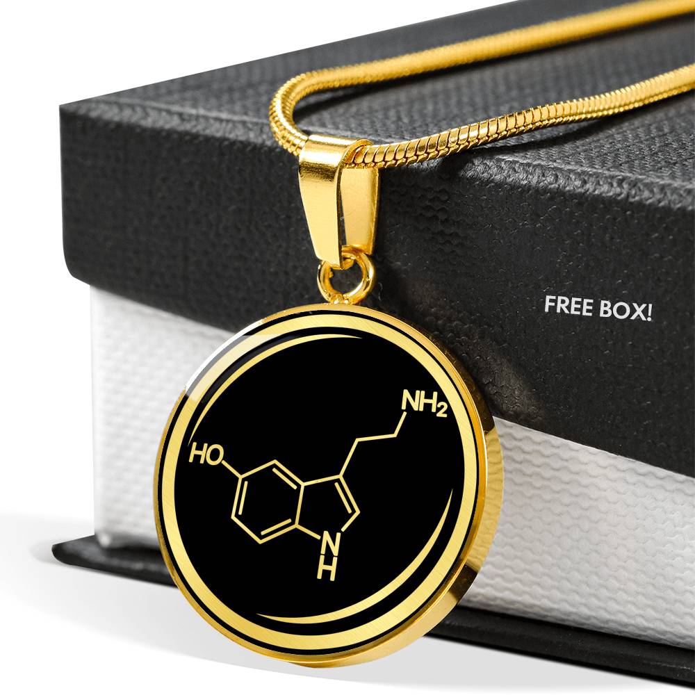 Serotonin Molecule Necklace - Happiness Hormone