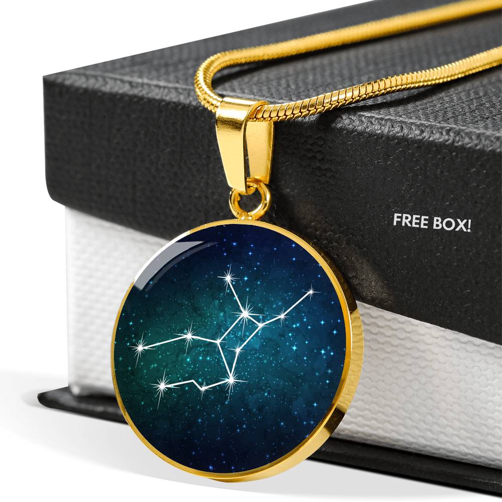 Virgo Necklace - zodiac necklace, constellation necklace