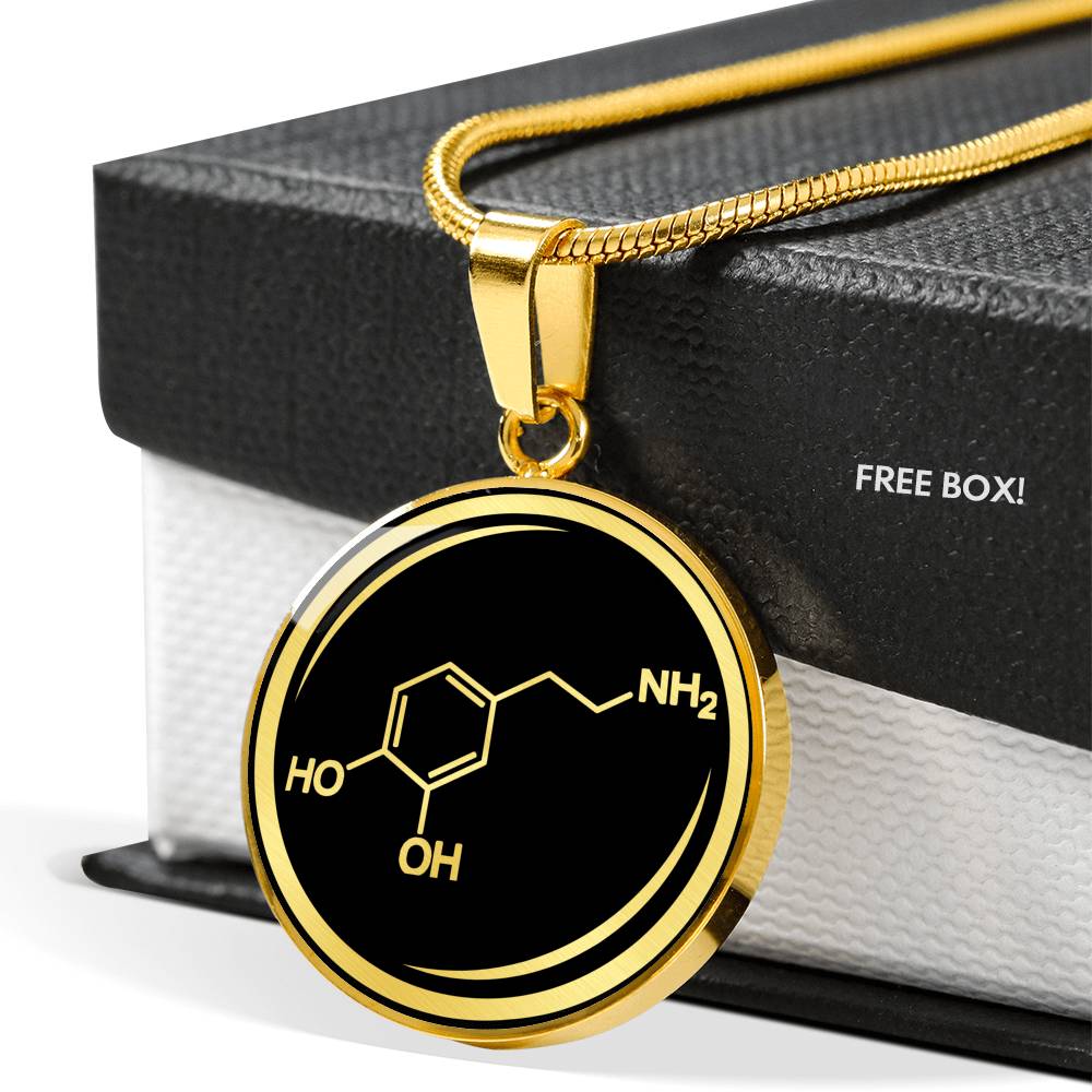 Dopamine Molecule Necklace - Love, Pleasure Hormone