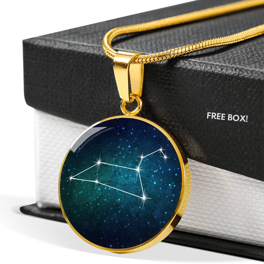 Leo Necklace - zodiac necklace, constellation necklace