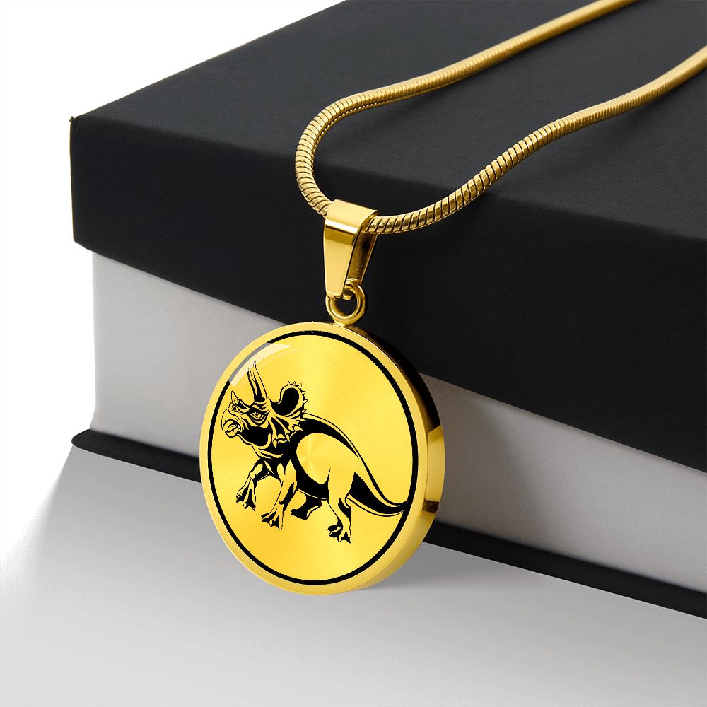Triceratops Dinosaur Necklace