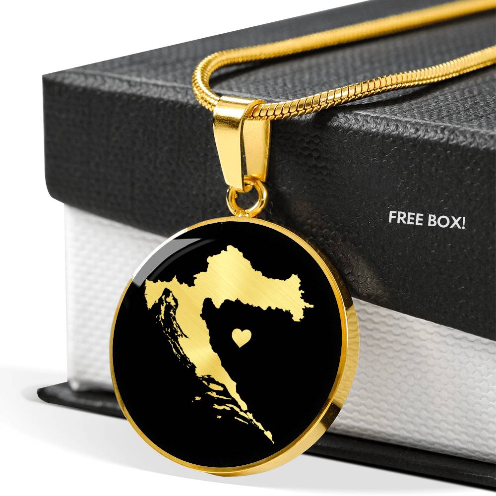 Croatia Necklace - Croatia Gift