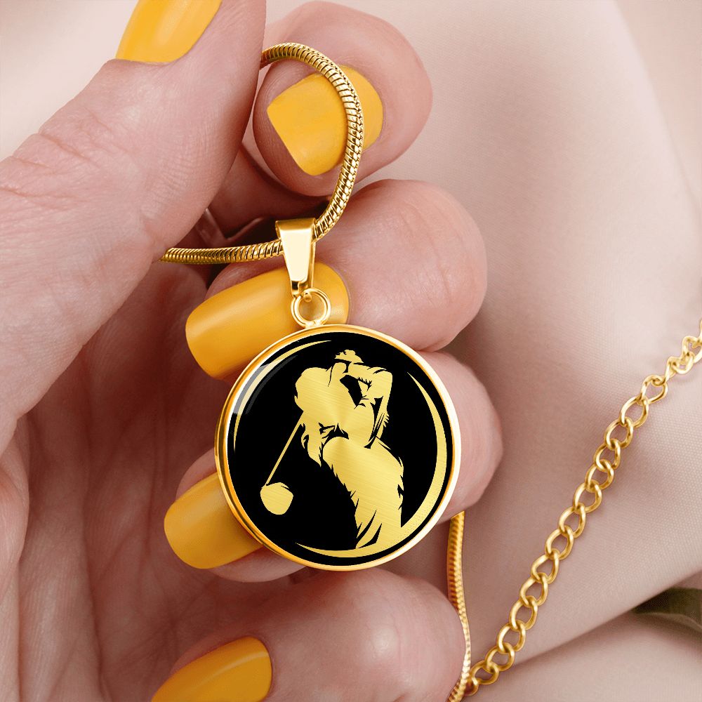 Woman Golf Necklace