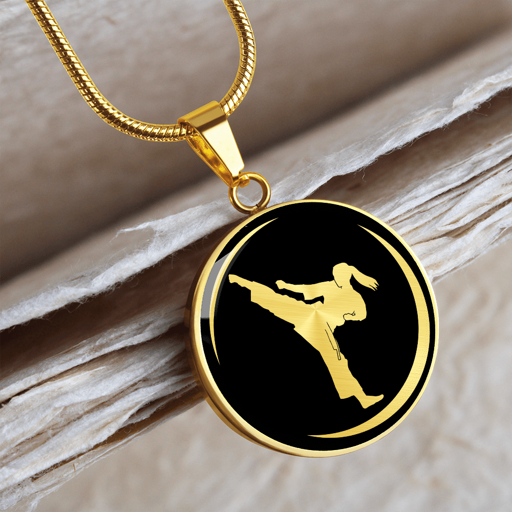 Woman Karate Necklace
