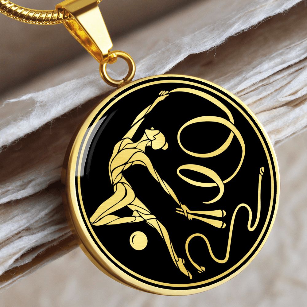 Woman Gymnastics Necklace
