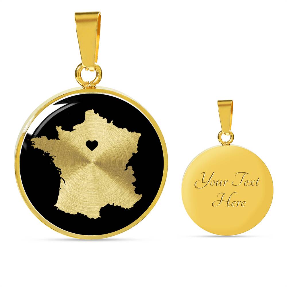 France Necklace - France Gift