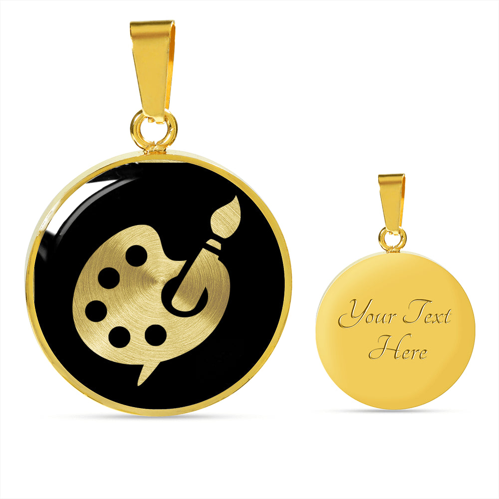Artist Palette Necklace - Artist Gift