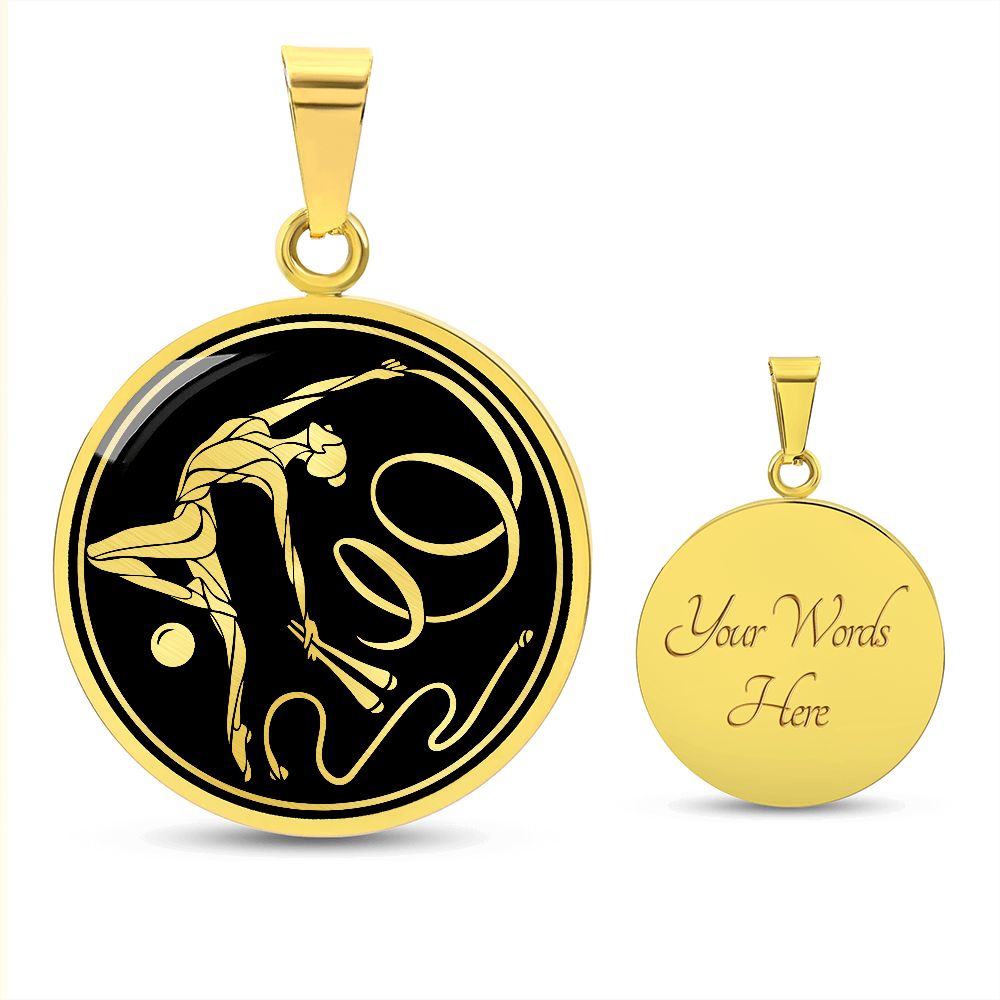 Woman Gymnastics Necklace