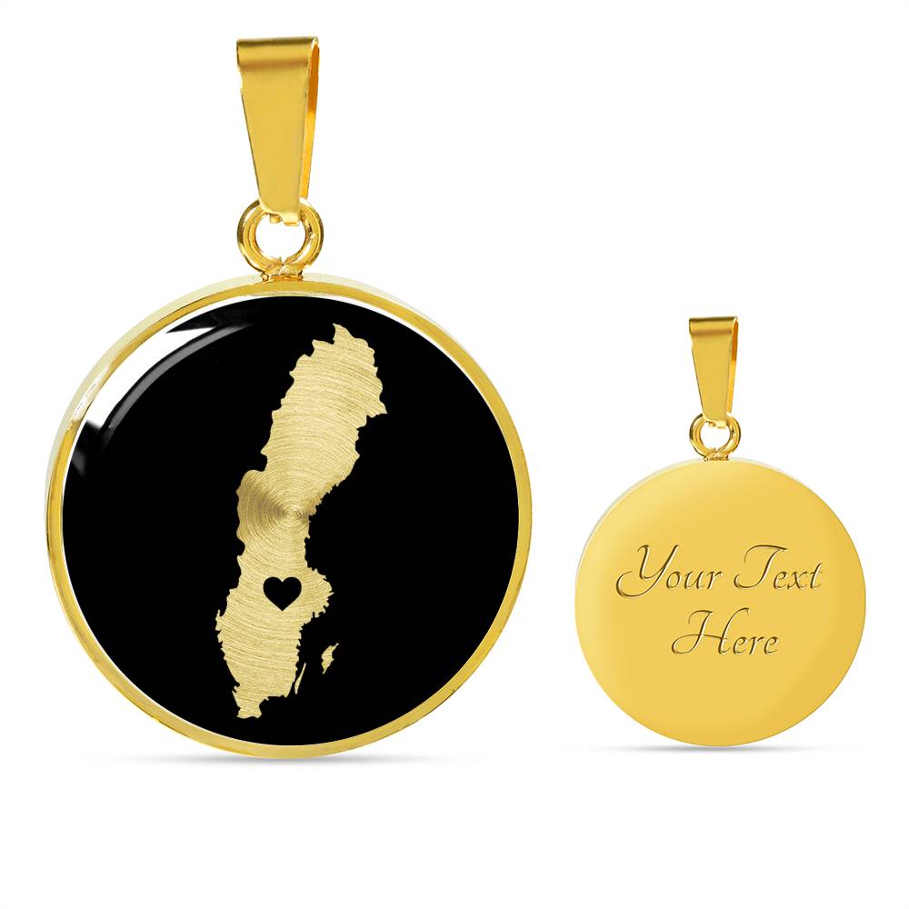 Sweden Necklace - Sweden Gift